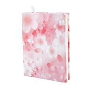 NICENEEDED Couverture de Livre Extensible Housse de Livre à Fleurs de Cerisier Roses Protège Livres Extensible et Lavable Compatible avec la Plupart des Livres à Couverture Rigide