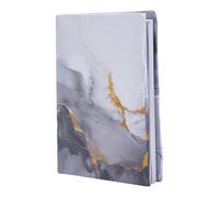 NICENEEDED Couvertures de Livres à Thème Marbre Gris Housse de Livre en Tissu Élastique Extensible Protège Livre Lavable et Réutilisable Couverture de Livre Réglable