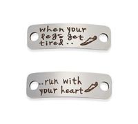 NICENEEDED Étiquette pour Lacet de Chaussure Décorations de Charmes de Lacets Étiquettes D'Entraîneur Chaussures de Course Accessoire Bracelet Charms Breloque Lacet