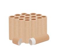 NICENEEDED Lot de 15 tubes de baume à lèvres en carton rechargeables de 10 ml, tubes ronds vides en carton pour gloss à lèvres et baume à lèvres
