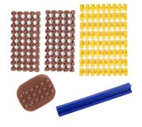 NICENEEDED Tampons de Lettres pour Argile Ensemble de Tampons de Poterie avec Chiffres et Lettres Outils en Argile Polymère pour Céramique Embosseuse à Fondant à Petite Pression