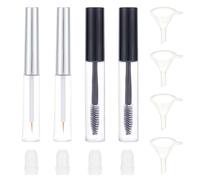 NICENEEDED Tube de Mascara Vide de 10 ML et Flacon Contenant de la Crème pour Cils Tubes D'Eyeliner Vides Transparents de 7 ML avec Applicateur de Sérum Bouteilles pour Cils