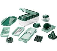 Genius Coupe-légumes et Fruits en Plastique, Plastique, Vert Menthe, 28.5 x 21 x 16.3 cm