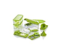 Genius Nicer Dicer Smart | Set de 16 pièces | Appareil découpe-légumes | Trancheuse | Mandoline | Cubes | Tranches | Bâtonnets | TV