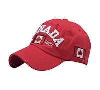 NICERAM Casquette de Baseball brodée par Lettre, J'aime Le Canada Casquette à visière réglable Classique en Coton à Profil Bas Polo Casquette de Baseball Chapeau pour Cadeau