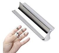 NICERAM Tone Bar Guitare Lap SLI- Guitare pour Dobro avec 4 médiators en métal,Tone Bar Guitar Slipour Lap Steel Guitar, Hawaiian Guitar, Electric Guitar with Finger Picks