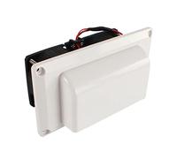 NICERAM Ventilateur d'aération latéral 12V 25W - Orifice d'évacuation d'air latéral Super Silencieux - Évent d'hotte cuisinière avec Grille Interne 150x80x72mm pour Camping-Car RV remorque