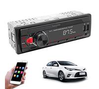 NICERAM Voiture Simple DIN,Autoradio avec - Lecteur MP3, Assistant to Talk, autoradios Antichoc Anti-interférences