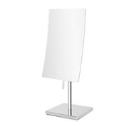 Nicesail Miroir de Table Salle de Bain Miroir Grossissant sur Pied x3 Argent Miroir Maquillage Rectangulaire Parfait pour Maquillage, Rasage et Hôtels
