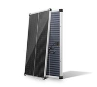 Nicesolar Panneau solaire 12 V 100 W - Panneau solaire bifacial photovoltaïque monocristallin - 100 W - Module PV pour batteries 12 V - Pour caravane, camping-car, bateau, yacht, RV - Supports de toit