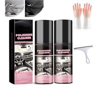 Nicetopu Polishing Cleaner, Car Interior Cleaner, Multipurpose Polishing Cleaner Car Interior, Vehicle Interior Polish for Detailing, Rubber, Leather (2 PCS)