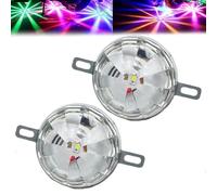 Nicetopu Universal Waterproof LED Chassis Lights, 12-24v Function LED Watermelon Light Indicator Side Marker Signal Light, Motorcycle Lights Underglow Lighting Kit (2pcs)