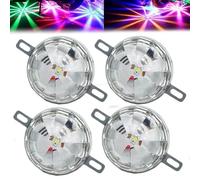 Nicetopu Universal Waterproof LED Chassis Lights, 12-24v Function LED Watermelon Light Indicator Side Marker Signal Light, Motorcycle Lights Underglow Lighting Kit (4pcs)