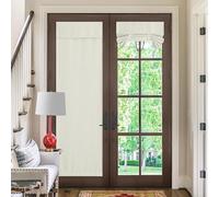 NICETOWN 1 Panneau de Rideau en Faux Lin pour Porte-fenêtre, fenêtre de Salon, Chambre à Coucher, 76,2 x 182,9 cm (l x L), Naturel
