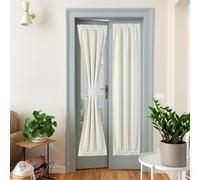 NICETOWN 1 Panneau de Rideau occultant à Isolation Thermique pour fenêtre en Verre, Chambre à Coucher, 66 x 183 cm, Vert grisâtre