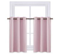 NICETOWN Cantonnières occultantes à œillets - Isolation Thermique - Économie d'énergie - pour Chambre à Coucher (Rose Lavande = Rose Layette, 2 Panneaux, 106,7 x 61 cm + tête de tête de 3 cm)