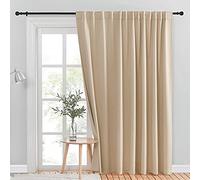 NICETOWN Rideaux de Porte à Pattes arrières Moderne W100 x L84 Crème/Beige