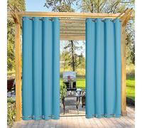NICETOWN Rideaux d'extérieur 1 panneau Moderne W52 X L108 *Turquoise Blue