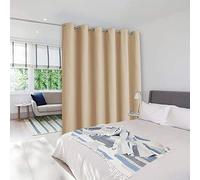 Nicetown séparateur de pièce Rideaux occultants, Gris/Beige/Noir/Blanc/Cappuccino Couleur Option, 8-4,6 m de Large x 7-2,7 m de Hauteur Taille Disponible