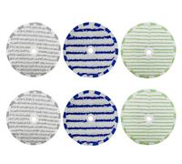 Nicever Lot de 6 tampons de nettoyage en microfibre ZR305A01 pour aspirateur Rowenta X-COMBO GZ3038WO, GZ3039WO, GF3038KO, GF3038WO, GF3039HO, GF3039KO, GF3039WO