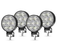 NICEWAT 4 Pcs 2.5'' Phare de Travail LED, 12V 24V 21W Ronde Phare Travail Projecteur LED, mini projecteurs lumière feux pour Voiture 4x4 Truck ATV SUV Camion Tracteur