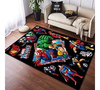NICEWL Tapis Anime pour Salon, Chambre à Coucher, Chevet, Motif Miracle Spider-Man, Tapis antidérapant pour Chambre de garçon (A, 60 x 90 cm)