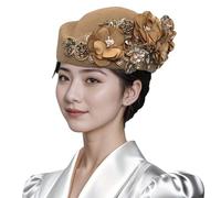 NICEYEA Béret vintage pour femme, classique, monochrome, chapeau en feutre pour femme, mode béret, style français, monochrome, couleurs classiques, chapeau d'artiste, béret avec cachemire, béret