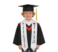 NICEYEA Bonnet de remise de diplôme pour enfants - Écharpe de maternelle - Chapeau de remise de diplôme - Étole d'honneur cérémonie - Écharpe de chorale - Convient pour les remises de diplômes