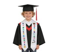 NICEYEA Bonnet de remise de diplôme pour enfants - Écharpe de maternelle - Chapeau de remise de diplôme - Étole d'honneur cérémonie - Écharpe de chorale - Convient pour les remises de diplômes