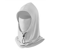 NICEYEA Cagoule d'été rafraîchissante - Protection UV - Respirante - Masque facial frais - Masque intégral pour moto, vélo - Pour sports de plein air, cyclisme, moto, vélo, gris, Taille unique
