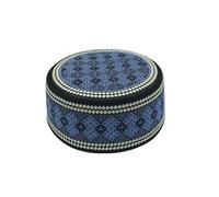 NICEYEA Chapeau de prière musulmane masculin avec broderie Kufi Rond Broderie Ramadan Casquette Turquie Crâne Casquette Prayer Namaz Beanie Turc Arabe Islamique Hijab Islam Homme Broderie Chapeau,