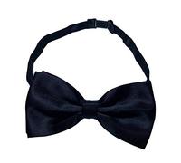 NiceYnn 1Pc Nœud Papillon Noué Réglable Formel Uni Noir