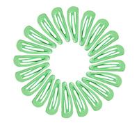 NiceYnn 20Pcs 4.8cm Barrettes Pince à Cheveux Clip en Métal, Barrette Cheveux Fille, Snap Barettes BB en Métal, Femme Snap Clip Barrettes à Cheveux, Enfant Épingle à Cheveux Vert