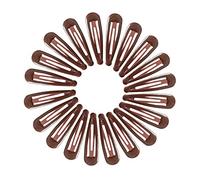 NiceYnn 20Pcs 4.8cm Barrettes Pince à Cheveux Clip en Métal, Barrette Cheveux Fille, Snap Barettes BB en Métal, Femme Snap Clip Barrettes à Cheveux, Enfant Épingle à Cheveux Marron