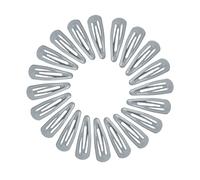 NiceYnn 20Pcs 4.8cm Barrettes Pince à Cheveux Clip en Métal, Barrette Cheveux Fille, Snap Barettes BB en Métal, Femme Snap Clip Barrettes à Cheveux, Enfant Épingle à Cheveux Gris
