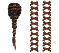 NiceYnn 20Pcs Pinces à Cheveux Flocag Mini Clip à Griffe Barette Accessoire de Coiffure Antidérapant pour Mariage anniversaire Kaki Crocodile