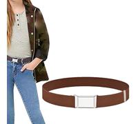 NiceYnn Ceinture Élastique pour Enfant Garçon Fille de 2-15 Ans Entièrement Réglable Extensible pour Pantalon Jean Robe Marron