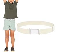 NiceYnn Ceinture Élastique pour Enfant Garçon Fille de 2-15 Ans Entièrement Réglable Extensible pour Pantalon Jean Robe Beige