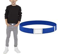 NiceYnn Ceinture Élastique pour Enfant Garçon Fille de 2-15 Ans Entièrement Réglable Extensible pour Pantalon Jean Robe Bleu Marine