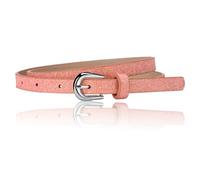 NiceYnn Ceinture Fine Cuir Imité pour Fille Garçon Réglable A:Orange