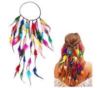 NiceYnn Serre-Tête Indien Femme Bandeau Tribal Ajustable Multicolore