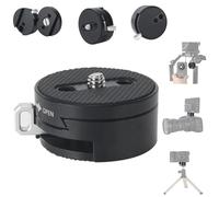 NICEYRIG Adaptateur de Montage à dégagement Rapide, kit de Plaque de Base avec verrou Coulissant pour trépied d'appareil Photo Reflex numérique, cardan, Microphone sans Fil, Transmission vidéo - 404