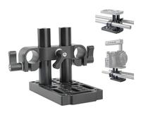 NICEYRIG Assiette à Fromage avec tiges de 15 mm Rod Raiser Clamp, Courte pour Appareil Photo DSLR Système de Levage de Plaque de Base