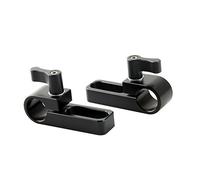 NICEYRIG Bride de Rod de bâti de Bride de Rail de 15mm avec Le Long Trou sur la Plaque/Cage/poignée pour l'extension de Rod