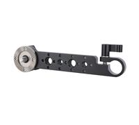 NICEYRIG EVF Support d'extension de rosace avec pince de tige, support de rosette Ar-ri (M6) avec pince à tige unique de 15 mm, support de moniteur à dégagement rapide pour EVF/moniteur/appareil photo