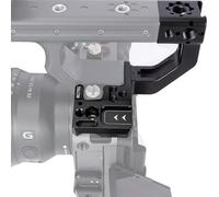 NICEYRIG Extension de poignée FX3/X30, support d'extension pour poignée Sony FX3/FX30 XLR avec support de griffe à froid trous de filetage 1/4"-20 et points de montage de localisation 3/8"-16 Ar-ri