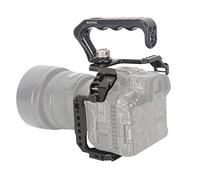 NICEYRIG Kit Cage R5 C R6 pour Appareil Photo sans Miroir Canon avec poignée supérieure et diverses interfaces d'extension, Cage en Alliage d'aluminium pour Appareil Photo sans Miroir Canon