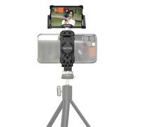 NICEYRIG Kit de Miroir Vlog pour Smartphone Compatible avec iPhone 14 13 12 11 Pro Max, SE avec trépied Multifonction en métal/Support de téléphone pour Griffe - 517