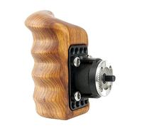 NICEYRIG Manche en Bois Grip avec Arri Rosette pour Appareil Photo Cage Support de Support d'épaule Rig Système (Droite)
