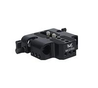 NICEYRIG Plaque de Base Multifonction avec Double Tige de 15 mm pour BMPCC 6K (6K Pro)/Sony A7 A9 FS7 FS5 FS9/Canon C100 C300 C500/Red DSMC2/Kinefinity Cinema Camera